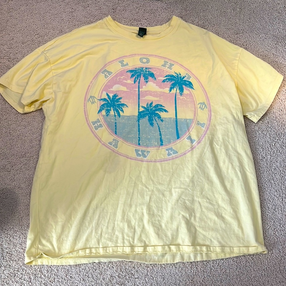 Oversized beach tee